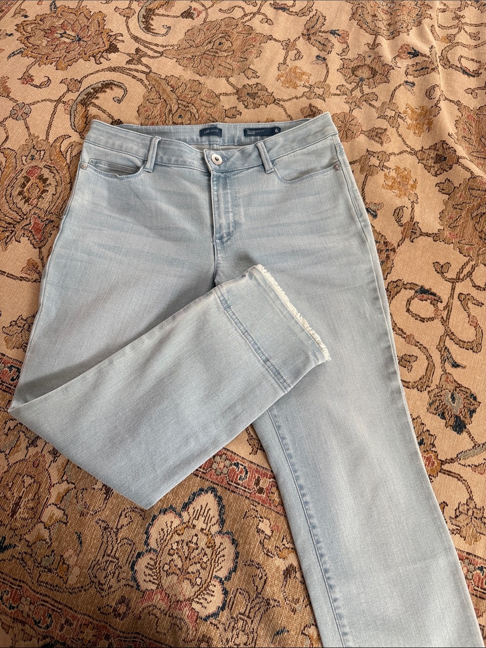 J. Jill Light Wash Cropped Jeans